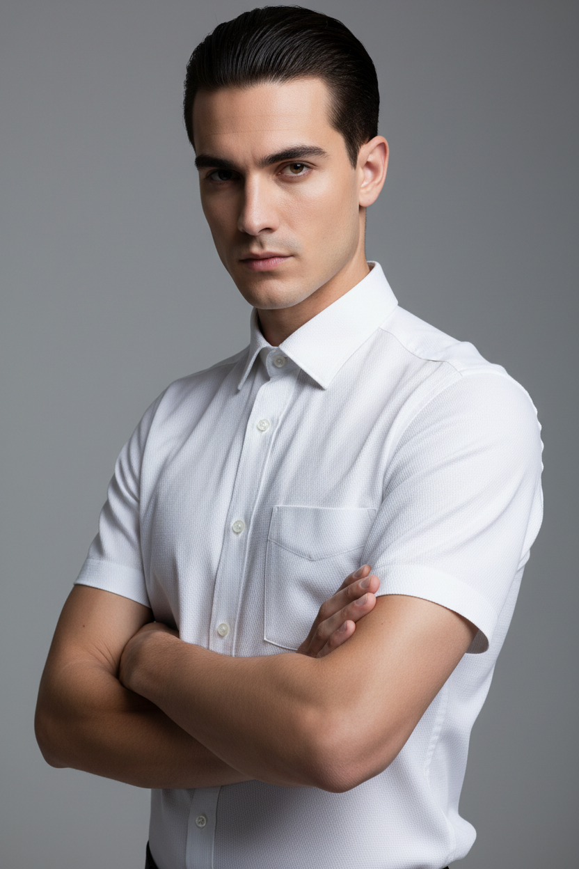 Short Sleeve Shirts  grey-Yarndrop™