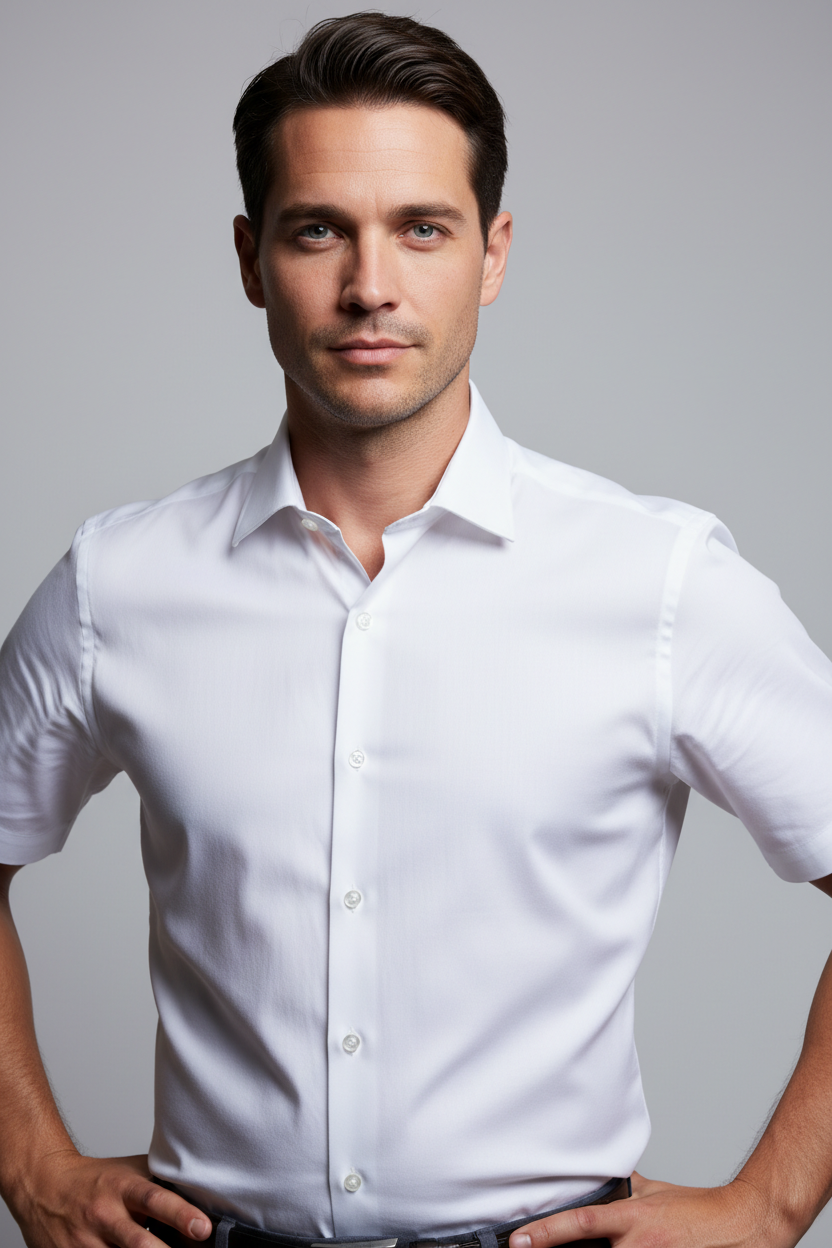 Short Sleeve Shirts white -Yarndrop™